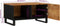 vidaXL - Salontafel - 80x50x40 - cm - massief - acaciahout - en - bewerkt - hout