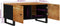 vidaXL - Salontafel - 80x50x40 - cm - massief - acaciahout - en - bewerkt - hout