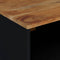 vidaXL - Salontafel - 80x50x40 - cm - massief - acaciahout - en - bewerkt - hout