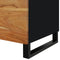 vidaXL - Salontafel - 80x50x40 - cm - massief - acaciahout - en - bewerkt - hout
