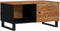 vidaXL - Salontafel - 80x50x40 - cm - massief - acaciahout - en - bewerkt - hout