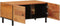 vidaXL - Salontafel - 80x50x40 - cm - massief - acaciahout