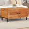 vidaXL - Salontafel - 80x50x40 - cm - massief - acaciahout