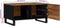 vidaXL - Salontafel - 80x50x40 - cm - massief - gerecycled - hout - en - bewerkt - hout