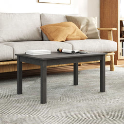 vidaXL - Salontafel - 80x50x40 - cm - massief - grenenhout - grijs