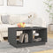 vidaXL - Salontafel - 80x50x40 - cm - massief - grenenhout - grijs