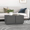 vidaXL - Salontafel - 80x50x40 - cm - massief - grenenhout - grijs