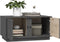 vidaXL - Salontafel - 80x50x40 - cm - massief - grenenhout - grijs