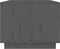 vidaXL - Salontafel - 80x50x40 - cm - massief - grenenhout - grijs