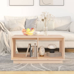 vidaXL - Salontafel - 80x50x40 - cm - massief - grenenhout