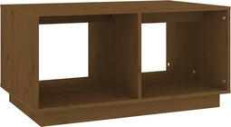vidaXL - Salontafel - 80x50x40 - cm - massief - grenenhout - honingbruin