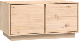 vidaXL - Salontafel - 80x50x40 - cm - massief - grenenhout