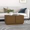 vidaXL - Salontafel - 80x50x40 - cm - massief - grenenhout - honingbruin