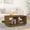 vidaXL - Salontafel - 80x50x40 - cm - massief - grenenhout - honingbruin
