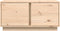 vidaXL - Salontafel - 80x50x40 - cm - massief - grenenhout