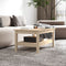vidaXL - Salontafel - 80x50x40 - cm - massief - grenenhout