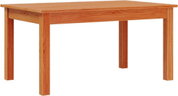 vidaXL - Salontafel - 80x50x40 - cm - massief - grenenhout - wasbruin
