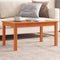 vidaXL - Salontafel - 80x50x40 - cm - massief - grenenhout - wasbruin