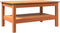 vidaXL - Salontafel - 80x50x40 - cm - massief - grenenhout - wasbruin