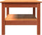 vidaXL - Salontafel - 80x50x40 - cm - massief - grenenhout - wasbruin