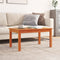 vidaXL - Salontafel - 80x50x40 - cm - massief - grenenhout - wasbruin