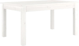 vidaXL - Salontafel - 80x50x40 - cm - massief - grenenhout - wit