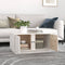 vidaXL - Salontafel - 80x50x40 - cm - massief - grenenhout - wit