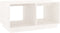 vidaXL - Salontafel - 80x50x40 - cm - massief - grenenhout - wit