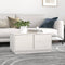 vidaXL - Salontafel - 80x50x40 - cm - massief - grenenhout - wit