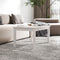vidaXL - Salontafel - 80x50x40 - cm - massief - grenenhout - wit