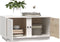 vidaXL - Salontafel - 80x50x40 - cm - massief - grenenhout - wit
