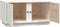 vidaXL - Salontafel - 80x50x40 - cm - massief - grenenhout - wit