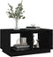 vidaXL - Salontafel - 80x50x40 - cm - massief - grenenhout - zwart