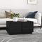 vidaXL - Salontafel - 80x50x40 - cm - massief - grenenhout - zwart