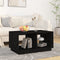 vidaXL - Salontafel - 80x50x40 - cm - massief - grenenhout - zwart