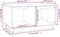 vidaXL - Salontafel - 80x50x40 - cm - massief - grenenhout - zwart