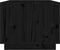 vidaXL - Salontafel - 80x50x40 - cm - massief - grenenhout - zwart