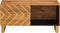 vidaXL - Salontafel - 80x50x40 - cm - massief - mangohout - bruin - en - zwart