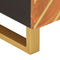vidaXL - Salontafel - 80x50x40 - cm - massief - mangohout - bruin - en - zwart