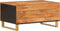 vidaXL - Salontafel - 80x50x40 - cm - massief - mangohout - bruin - en - zwart