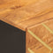 vidaXL - Salontafel - 80x50x40 - cm - massief - mangohout - bruin - en - zwart