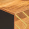 vidaXL - Salontafel - 80x50x40 - cm - massief - mangohout - bruin - en - zwart