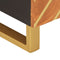 vidaXL - Salontafel - 80x50x40 - cm - massief - mangohout - bruin - en - zwart