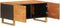 vidaXL - Salontafel - 80x50x40 - cm - massief - mangohout - bruin - en - zwart