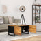 vidaXL - Salontafel - 80x50x40 - cm - massief - mangohout - en - bewerkt - hout