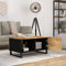 vidaXL - Salontafel - 80x50x40 - cm - massief - mangohout - en - bewerkt - hout