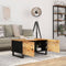 vidaXL - Salontafel - 80x50x40 - cm - massief - mangohout - en - bewerkt - hout