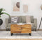 vidaXL - Salontafel - 80x50x40 - cm - massief - mangohout - en - bewerkt - hout