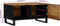 vidaXL - Salontafel - 80x50x40 - cm - massief - mangohout - en - bewerkt - hout