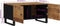 vidaXL - Salontafel - 80x50x40 - cm - massief - mangohout - en - bewerkt - hout